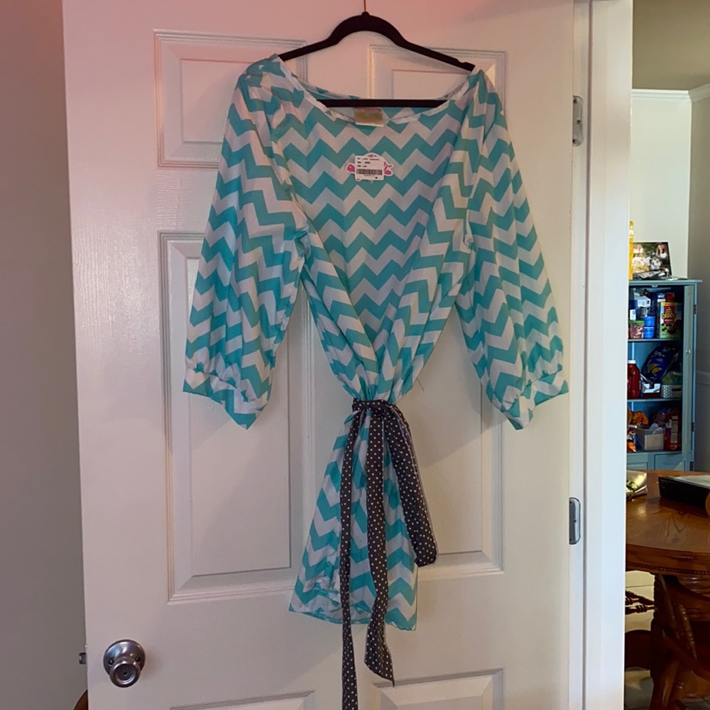 LollyWollyDoodle chevron dress